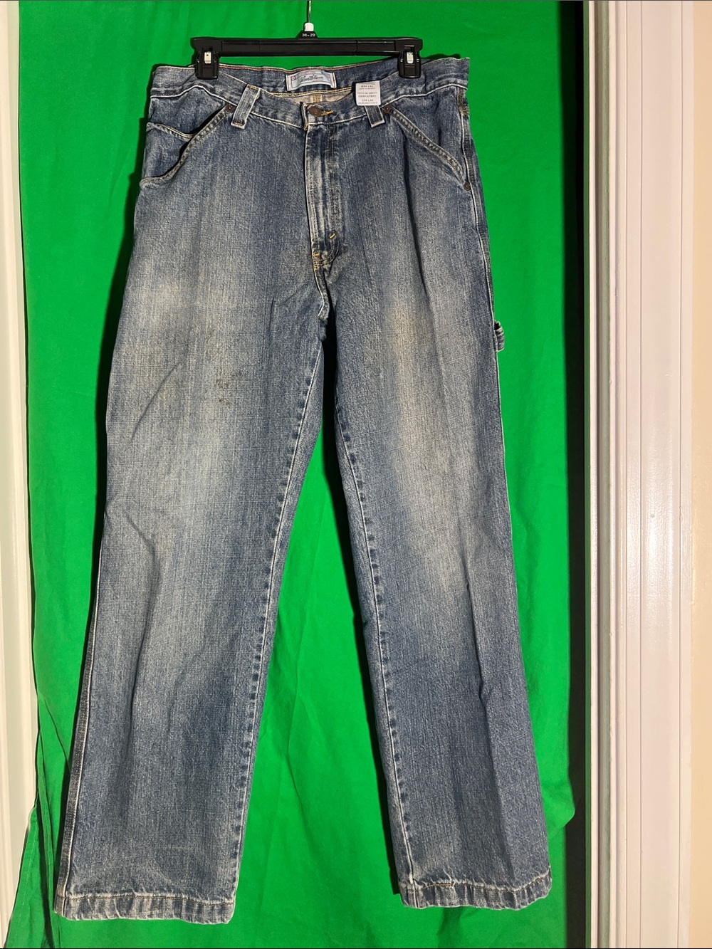 Signature by Levi Strauss Light Blue Relaxed Men’s Carpenter Jeans